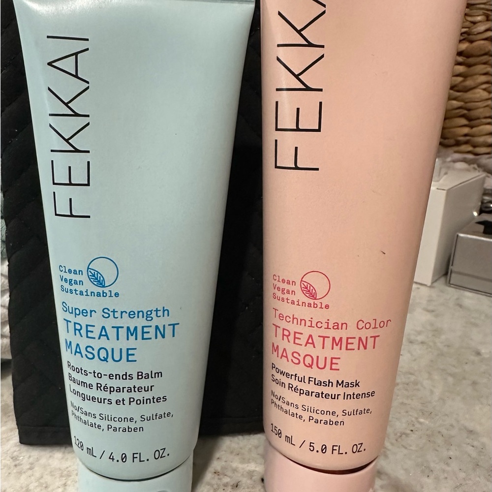Fekkai Hair Treatment Masque Set - Blue and Pink